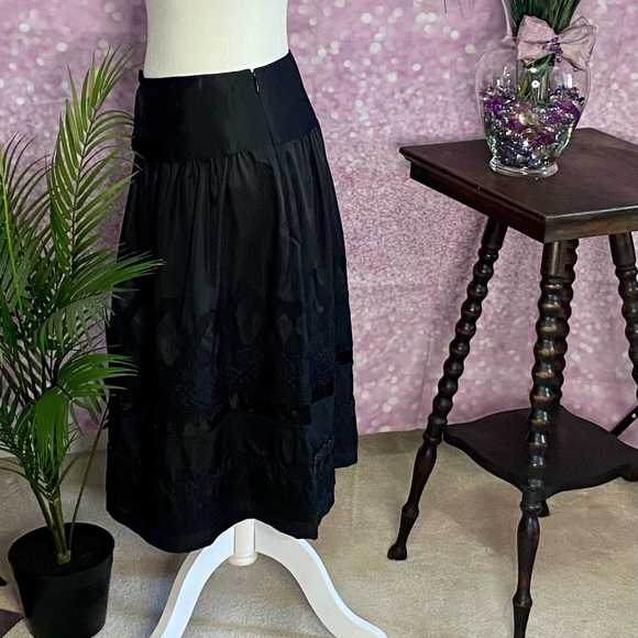 NYGARD embellished cocktail skirt, ribbons sequins - Picture 9 of 14